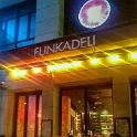 AS CHN EA SHH Xuhui 2017AUG10 Funkadeli 001  After wandering around the   Xuhui District   for &frac12; an hour, which by all accounts is one of the better " watering &amp; feed " areas in Shanghai , we settled on an al fresco curb side table at   Funkadeli  .   Got to say that there was cold beers, great food and a fair amount of people watching going on. : 2017, 2017 - EurAisa, Asia, August, China, DAY, Eastern Asia, Thursday